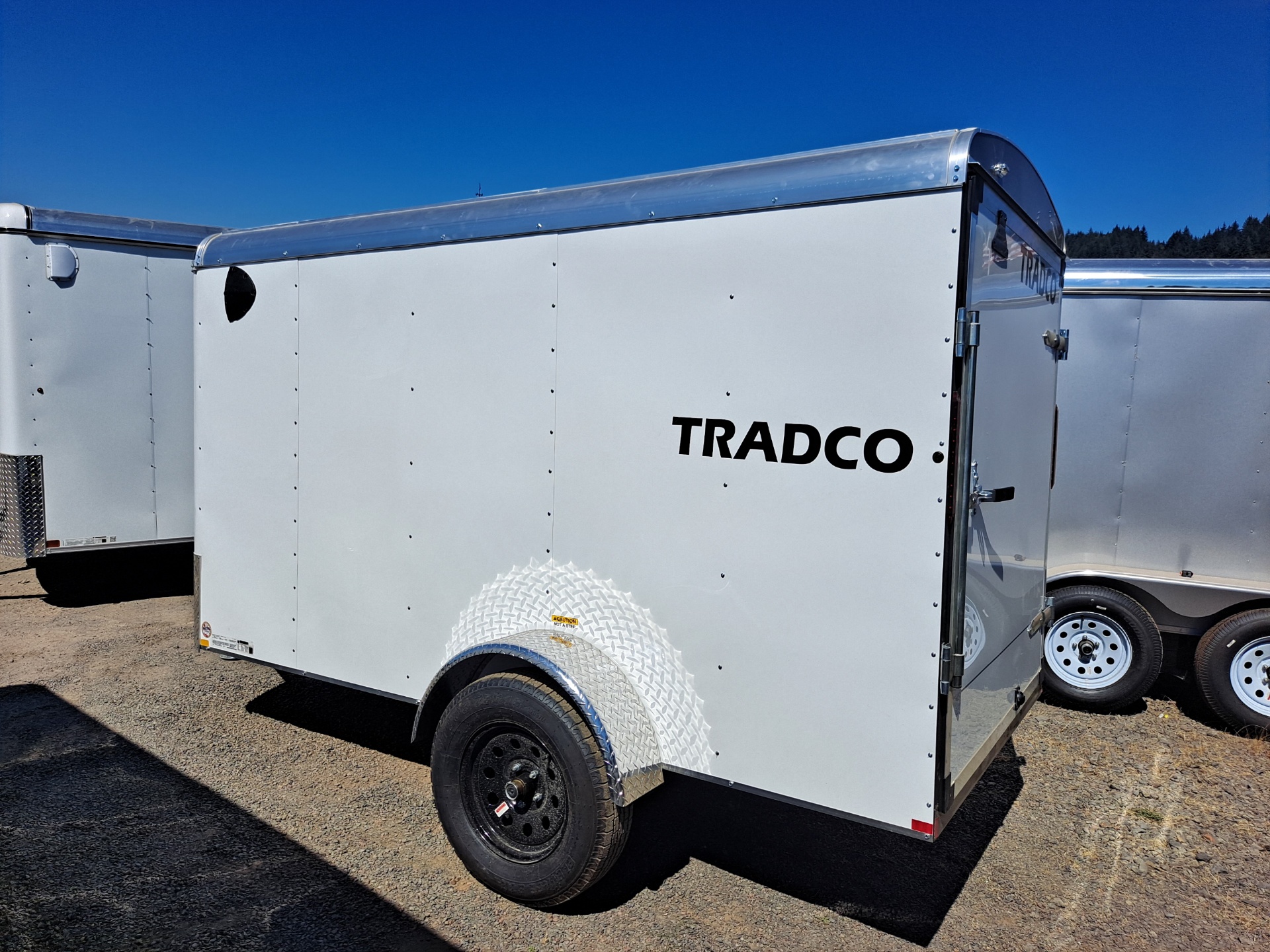 Criterion 5x10 Cargo Trailer - 3.5K, Radius Nose and Top, Barn Door, 66" - Tradco TradCo Criterion Trailer CT510S3NU-66