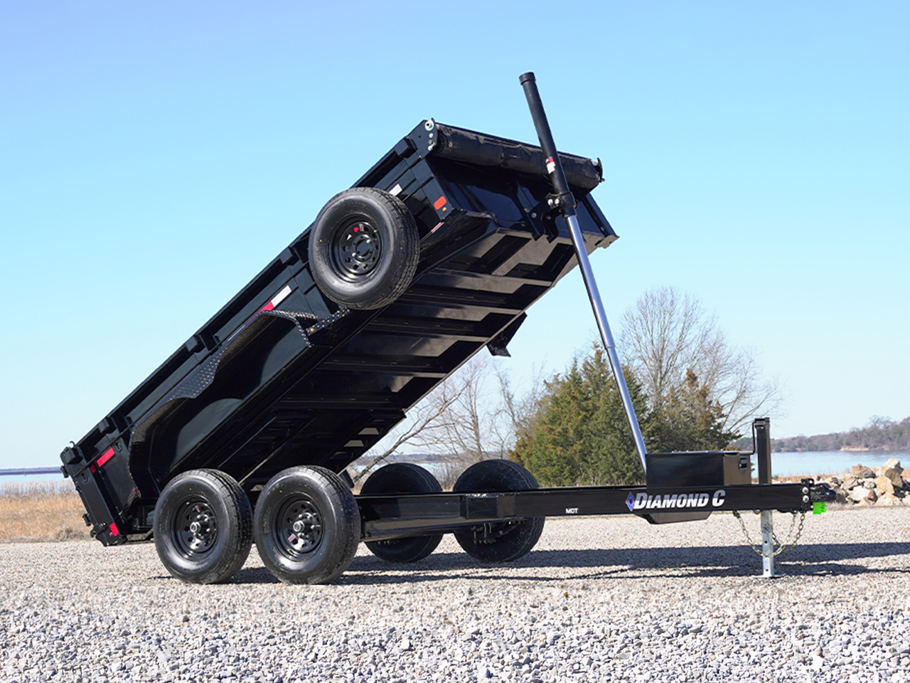 Diamond C 5 x 10 10K Dump Trailer w/24" Sides MDT Diamond C Trailer MDT206-L10X60-S24