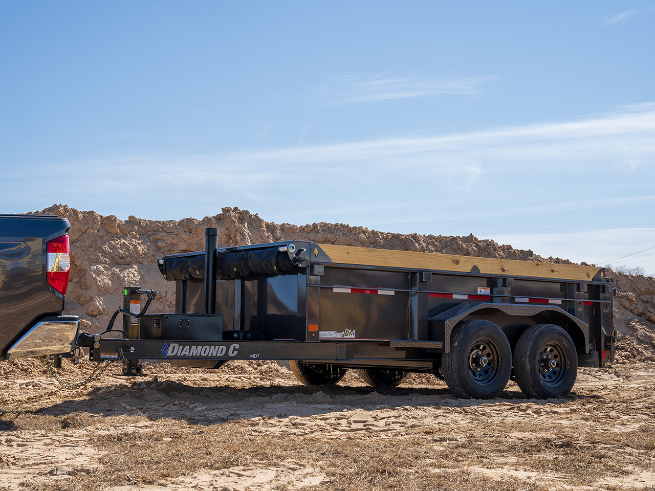 Diamond C 5 x 10 10K Dump Trailer w/24" Sides MDT Diamond C Trailer MDT206-L10X60-S24