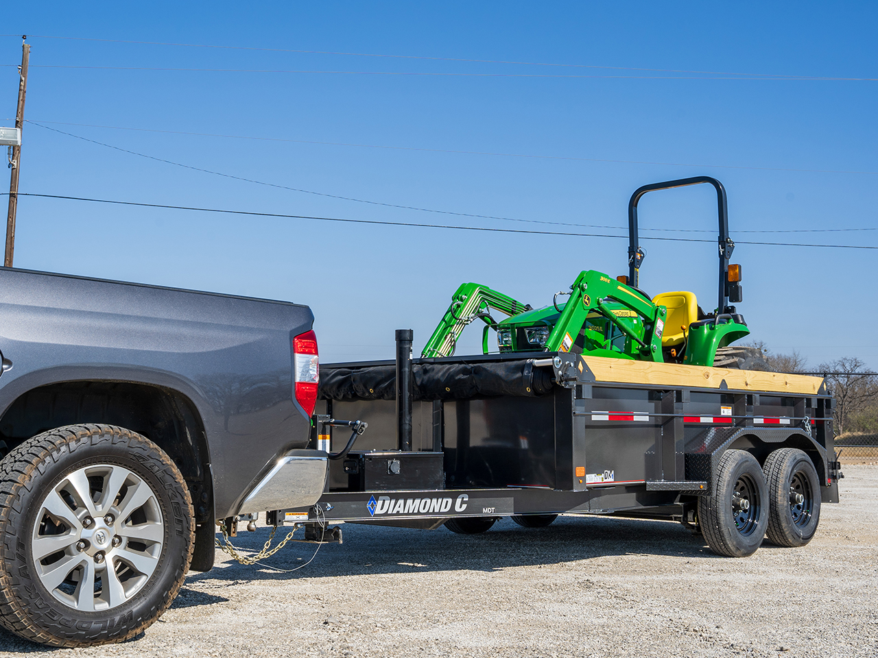 Diamond C 5 x 10 10K Dump Trailer w/24" Sides MDT Diamond C Trailer MDT206-L10X60-S24