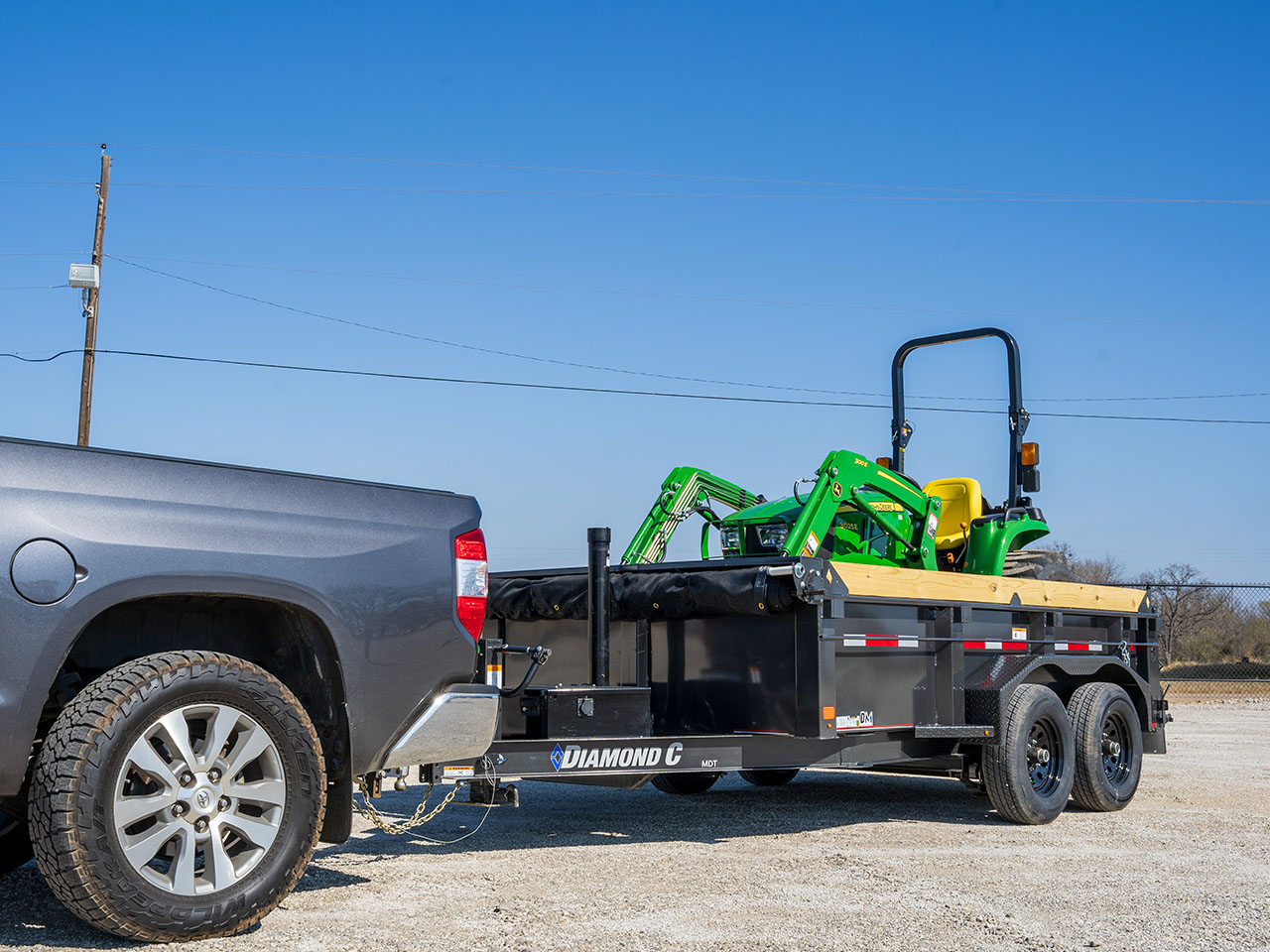 Diamond C 6 x 12 10K Pacesetter Dump Trailer w/44" Sides MDT Diamond C Trailer MDT206-L12X77-PACS44