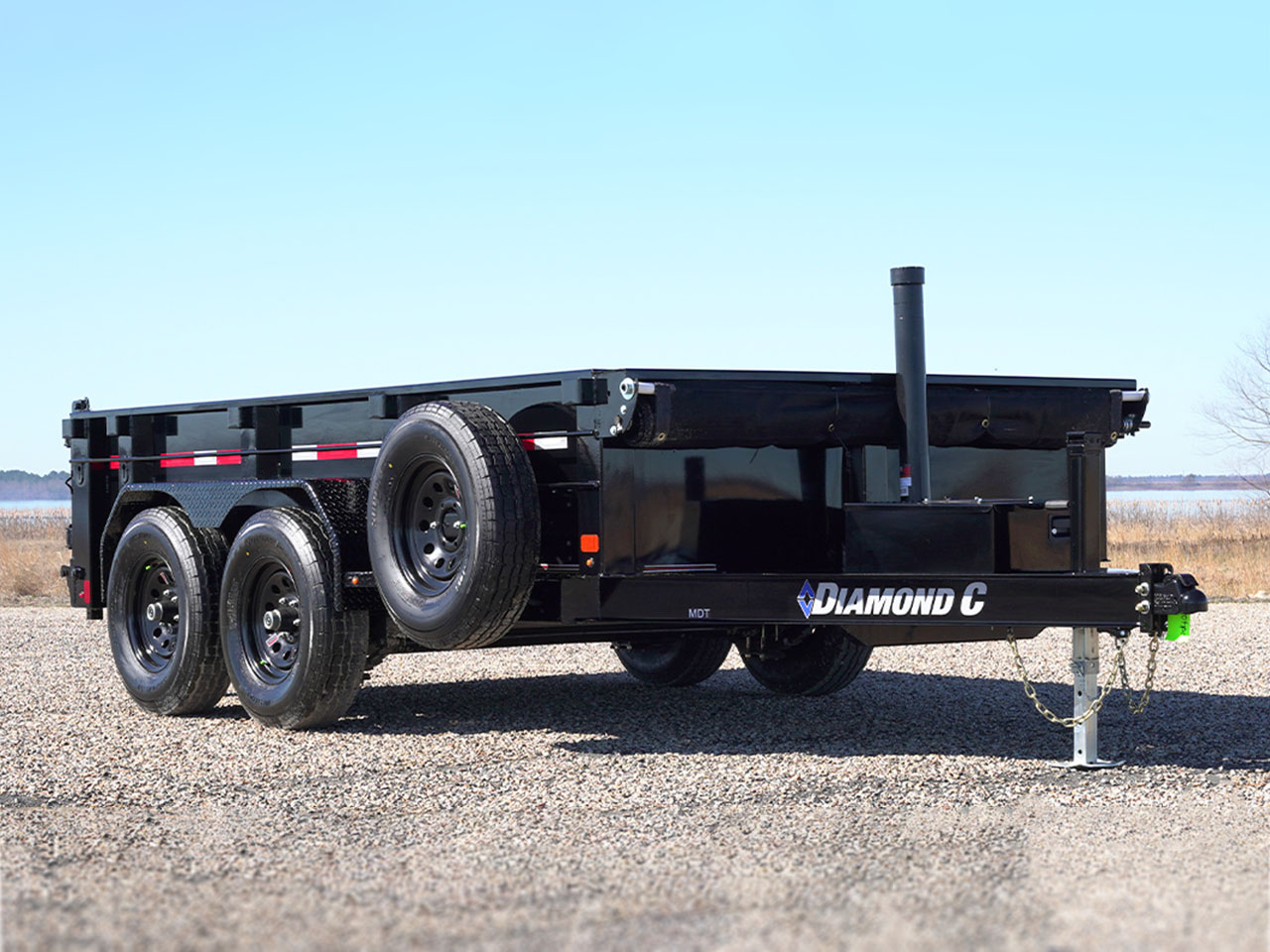 Diamond C 6 x 12 10K Pacesetter Dump Trailer w/44" Sides MDT Diamond C Trailer MDT206-L12X77-PACS44
