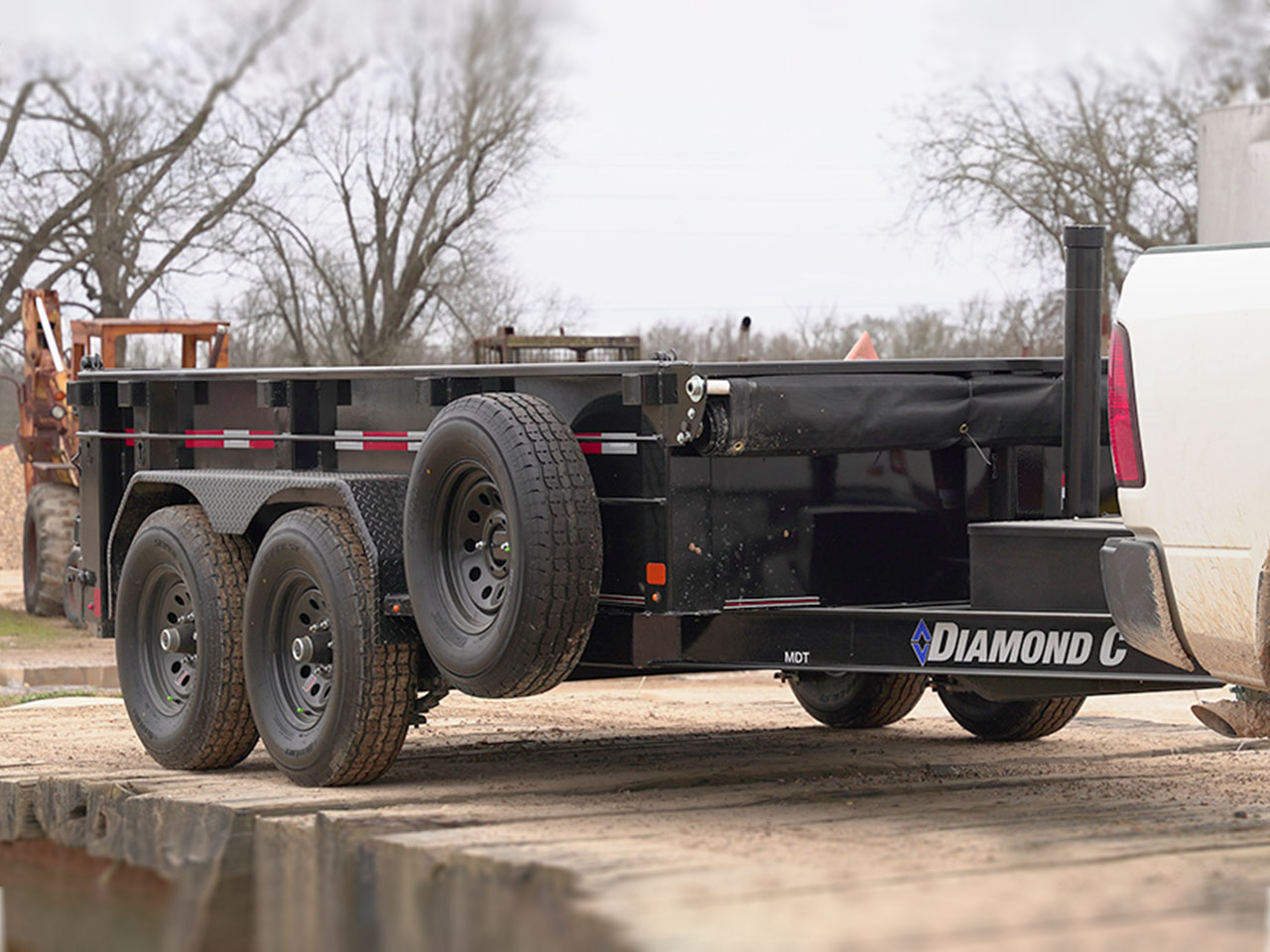 Diamond C 6 x 12 10K Pacesetter Dump Trailer w/44" Sides MDT Diamond C Trailer MDT206-L12X77-PACS44