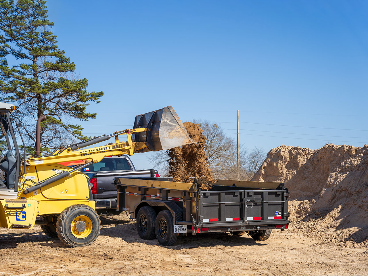 Diamond C 6 x 12 10K Pacesetter Dump Trailer MDT Diamond C Trailer MDT206-L12X77-PAC