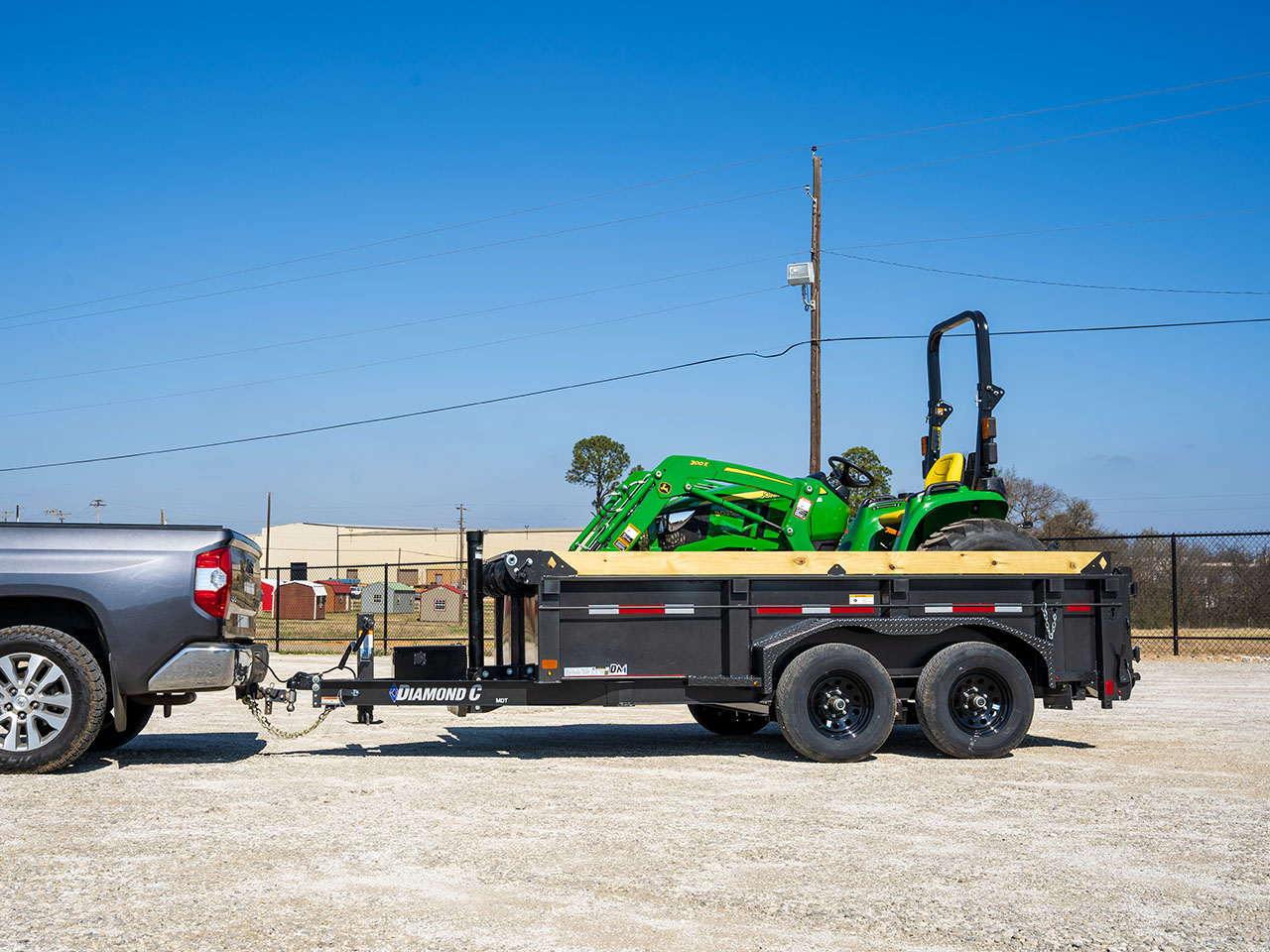 Diamond C 6 x 12 10K Pacesetter Dump Trailer MDT Diamond C Trailer MDT206-L12X77-PAC