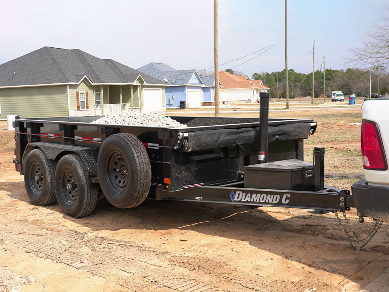 Diamond C 6 x 12 10K Pacesetter Dump Trailer MDT Diamond C Trailer MDT206-L12X77-PAC