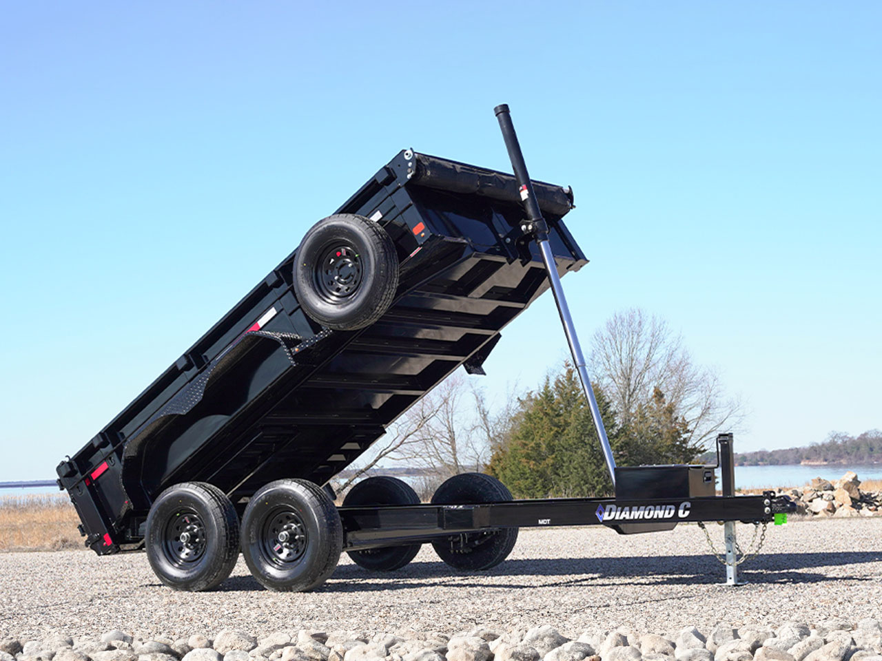 Diamond C 6 x 12 10K Pacesetter Dump Trailer MDT Diamond C Trailer MDT206-L12X77-PAC