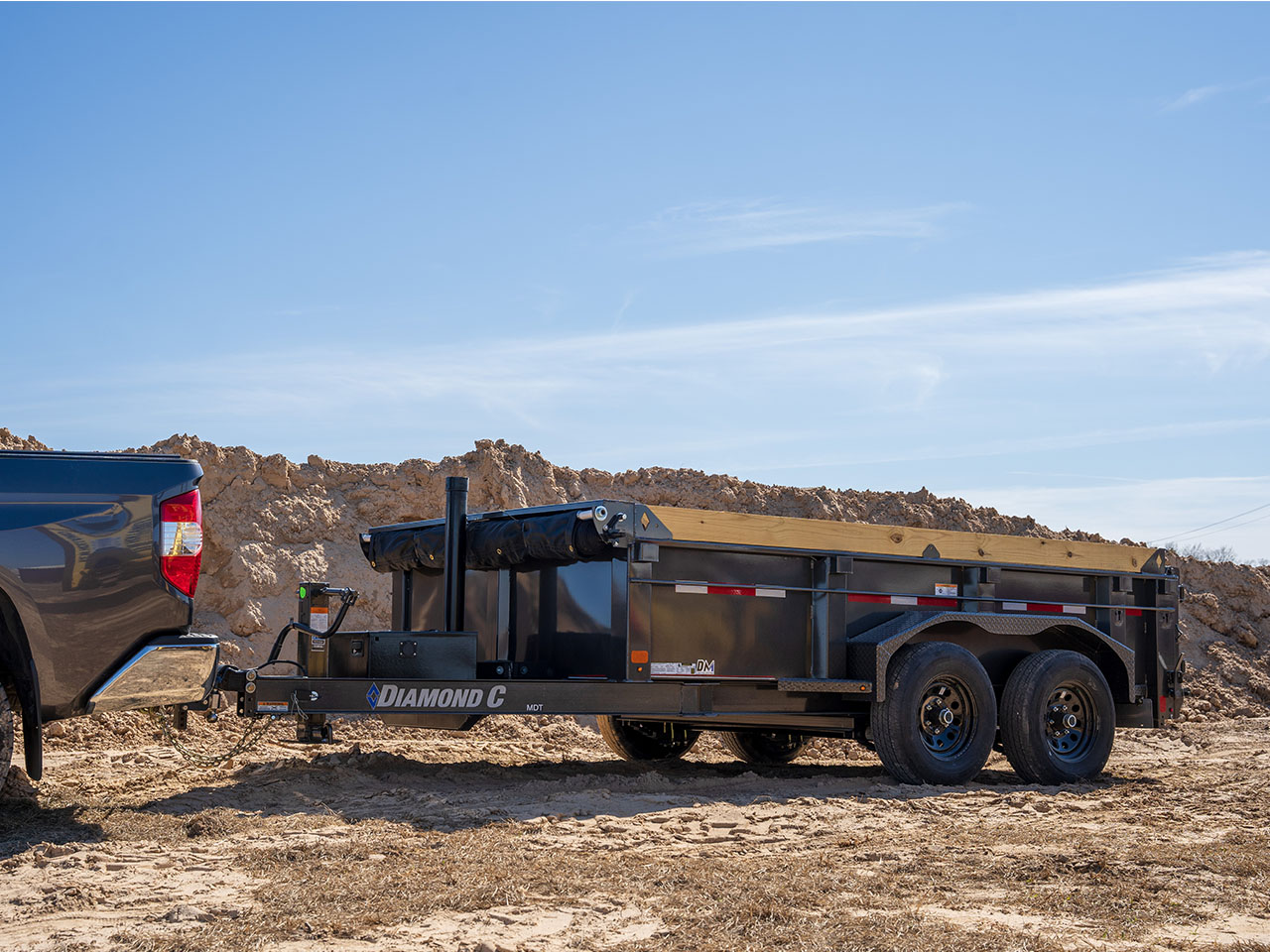 Diamond C 6 x 12 10K Pacesetter Dump Trailer MDT Diamond C Trailer MDT206-L12X77-PAC