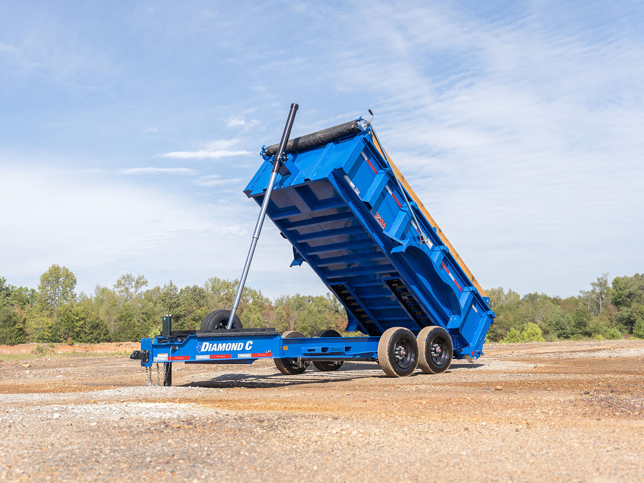 Diamond C 7 x 14 14K Dump Trailer w/44" Sides LPT Diamond C Trailer LPT207-L14X82-S44
