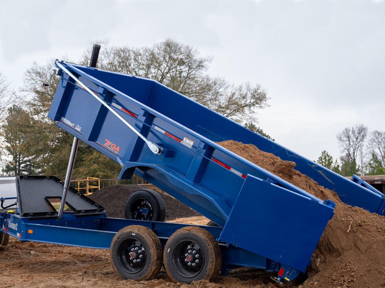 Diamond C 7 x 16 14K Pacesetter Dump Trailer w/44" Sides LPT Diamond C Trailer LPT207-L16X82-PACS44