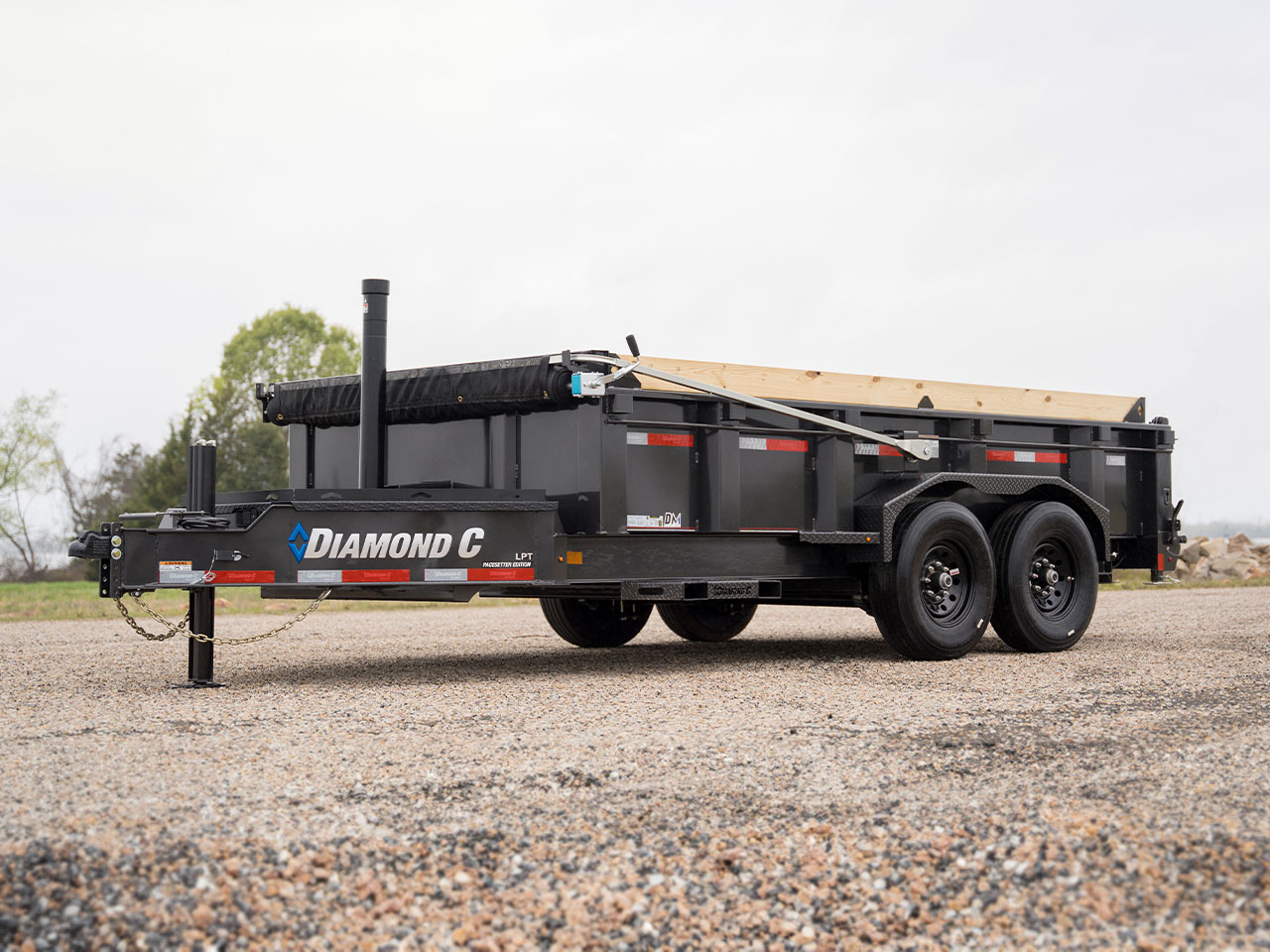 Diamond C 7 x 16 14K Pacesetter Dump Trailer LPT Diamond C Trailer LPT207-L16X82-PAC