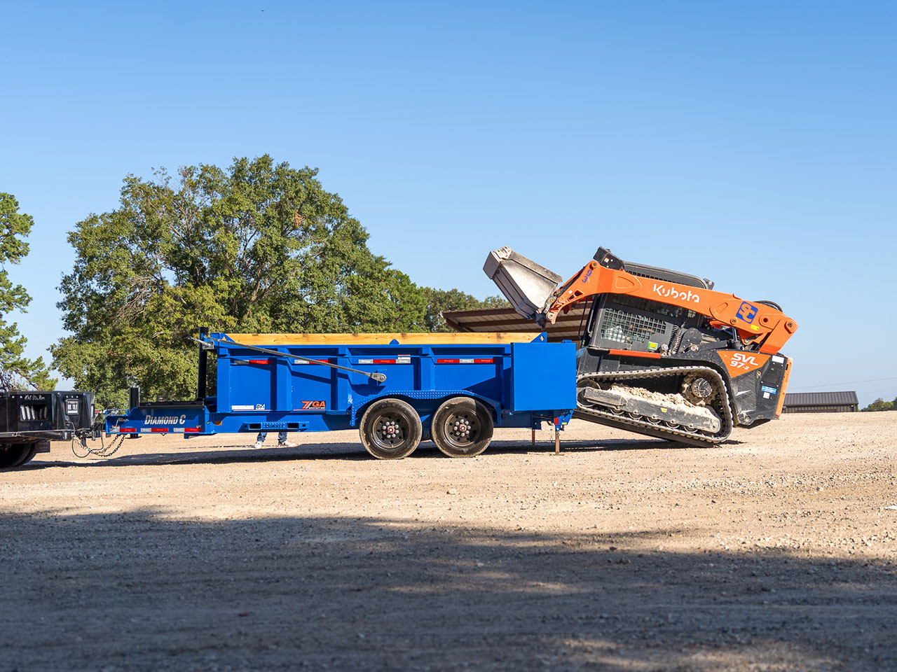 Diamond C 7 x 16 14K Dump Trailer LPT Diamond C Trailer LPT207-L16X82