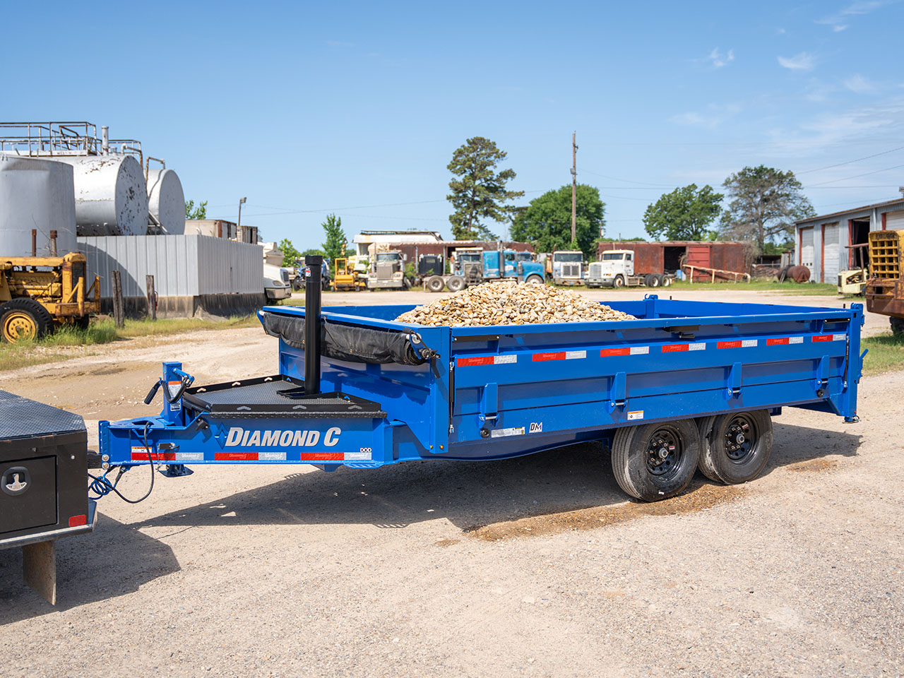 Diamond C 8 x 14 14K Deck Over Dump w/Solar Charger DOD Diamond C Trailer DOD207-L14X96-SC