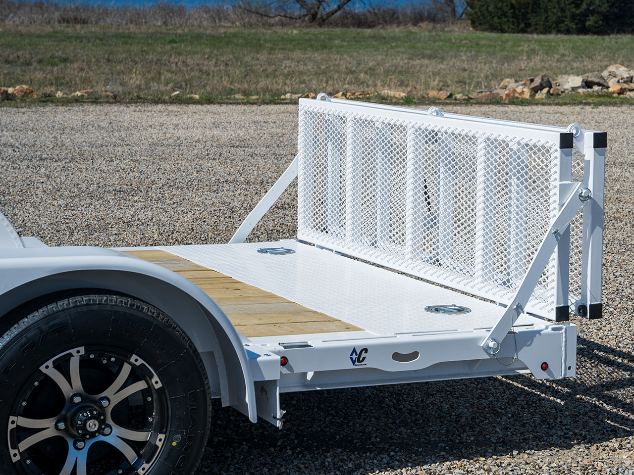 Diamond C 7 x 14 10K Car Hauler with 48" Bi-Fold Ramp GTF Diamond C Trailer GTF206-L14X83-B48