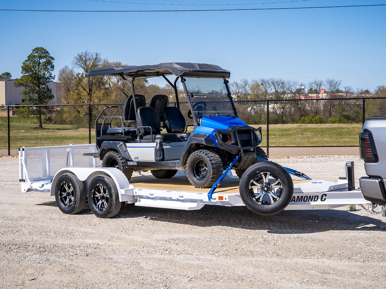 Diamond C 7 x 14 10K Car Hauler with 48" Bi-Fold Ramp GTF Diamond C Trailer GTF206-L14X83-B48