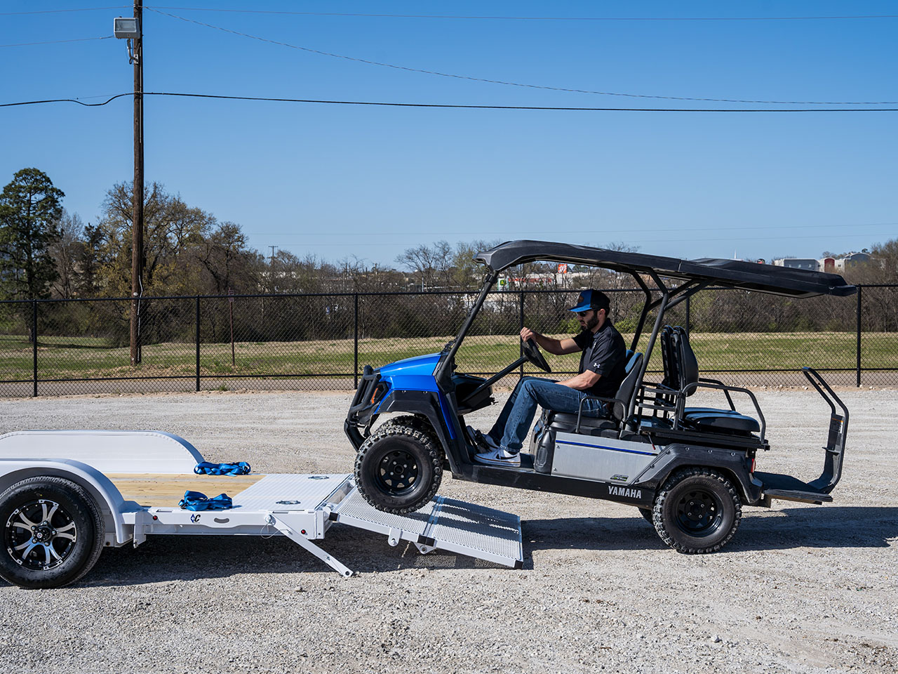 Diamond C 7 x 14 12K Car Hauler with 48" Bi-Fold Ramp GTF Diamond C Trailer GTF206-L14X83-B48