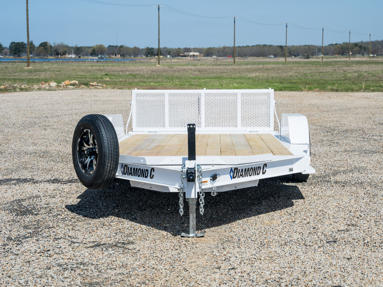 Diamond C 7 x 14 12K Car Hauler with 48" Bi-Fold Ramp GTF Diamond C Trailer GTF206-L14X83-B48