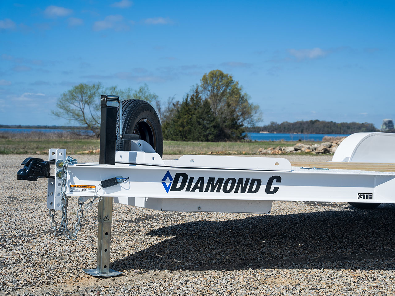 Diamond C 7 x 14 12K Car Hauler with 48" Bi-Fold Ramp GTF Diamond C Trailer GTF206-L14X83-B48
