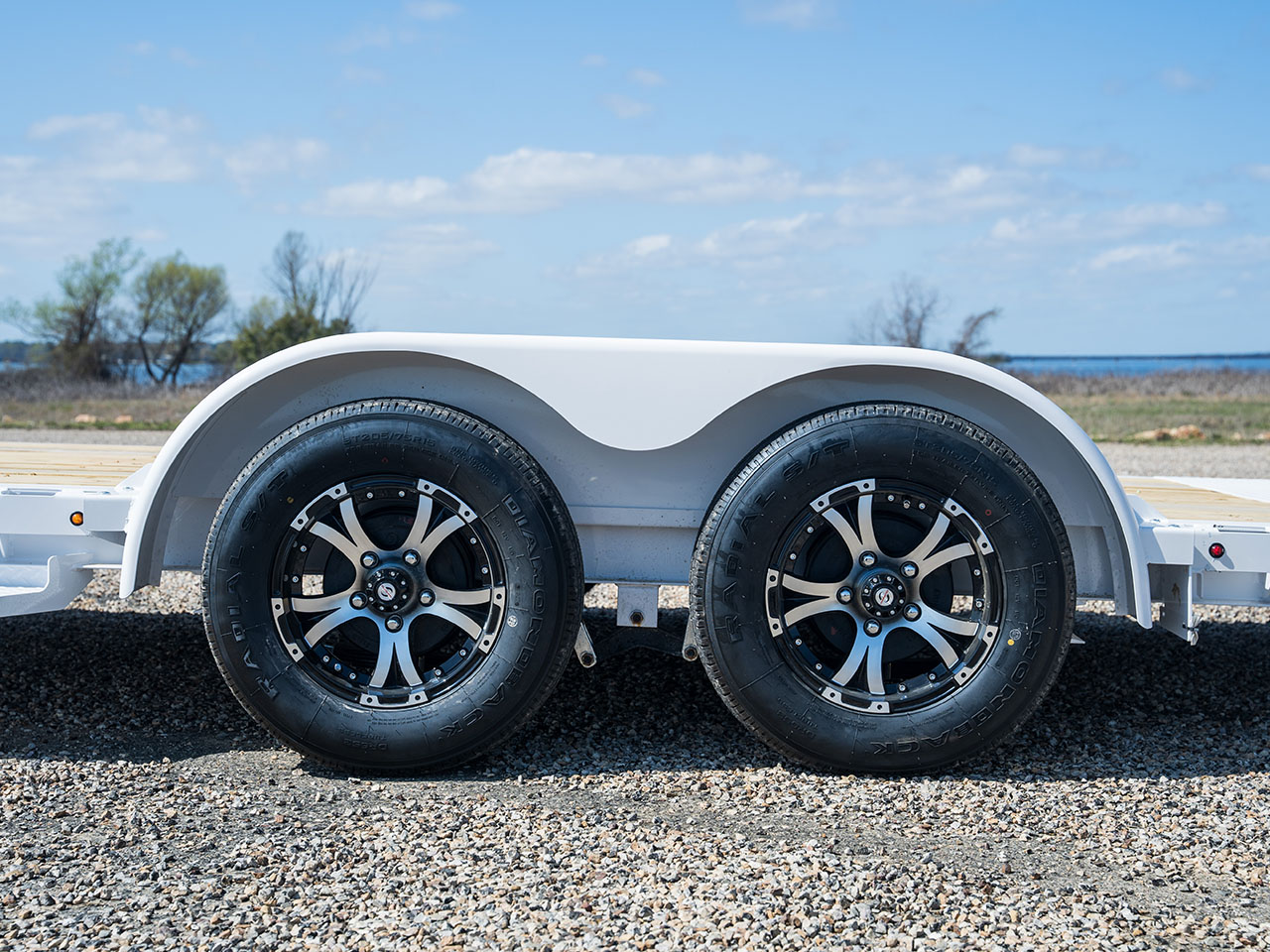 Diamond C 7 x 14 12K Car Hauler with 48" Bi-Fold Ramp GTF Diamond C Trailer GTF206-L14X83-B48