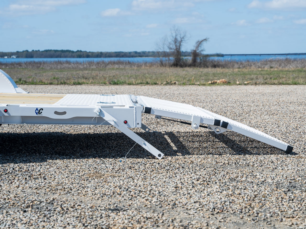 Diamond C 7 x 14 12K Car Hauler with 48" Bi-Fold Ramp GTF Diamond C Trailer GTF206-L14X83-B48