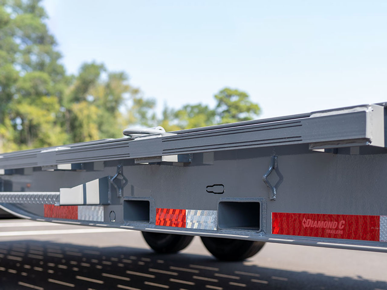 Diamond C 6 x 24 18K Equipment Tilt Trailer w/Spare Tire HDT Diamond C Trailer HDT208-L24X80-ST