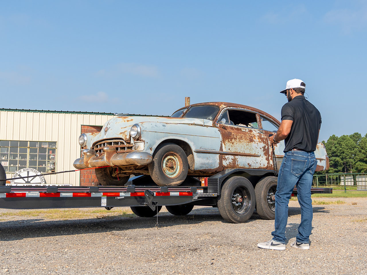 Diamond C 6 x 24 18K Equipment Tilt Trailer w/Spare Tire HDT Diamond C Trailer HDT208-L24X80-ST