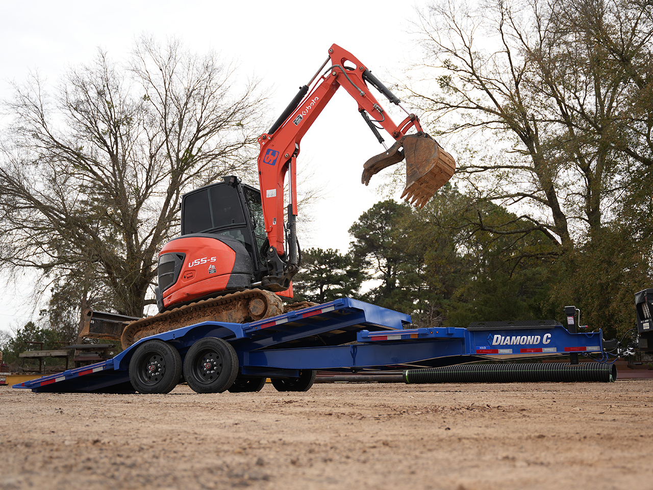 Diamond C 8.5 x 22 18K Hydraulic Tilt Trailer w/Pro Tilt Upgrade Diamond C Trailer HXD208-L22X102-SC