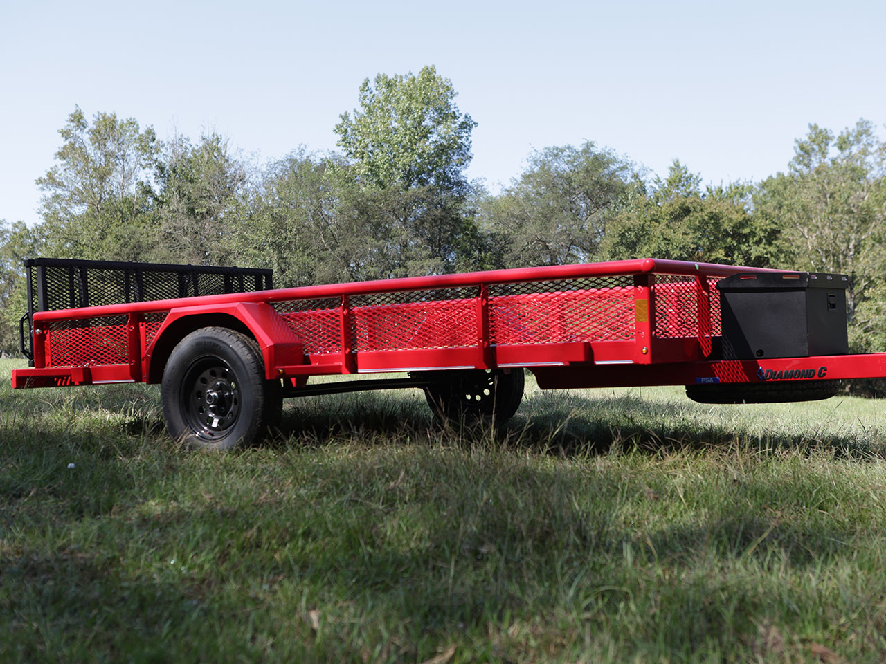 Diamond C 7 x 12 6K Utility Trailer w/Expanded Metal Sides PSA Diamond C Trailer PSA106-L12X83-EMS