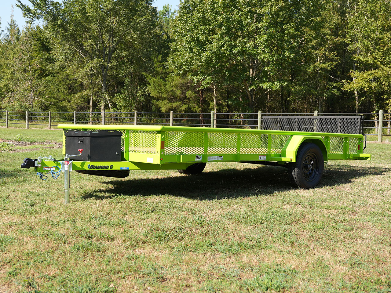 Diamond C 7 x 12 6K Utility Trailer w/Expanded Metal Sides PSA Diamond C Trailer PSA106-L12X83-EMS