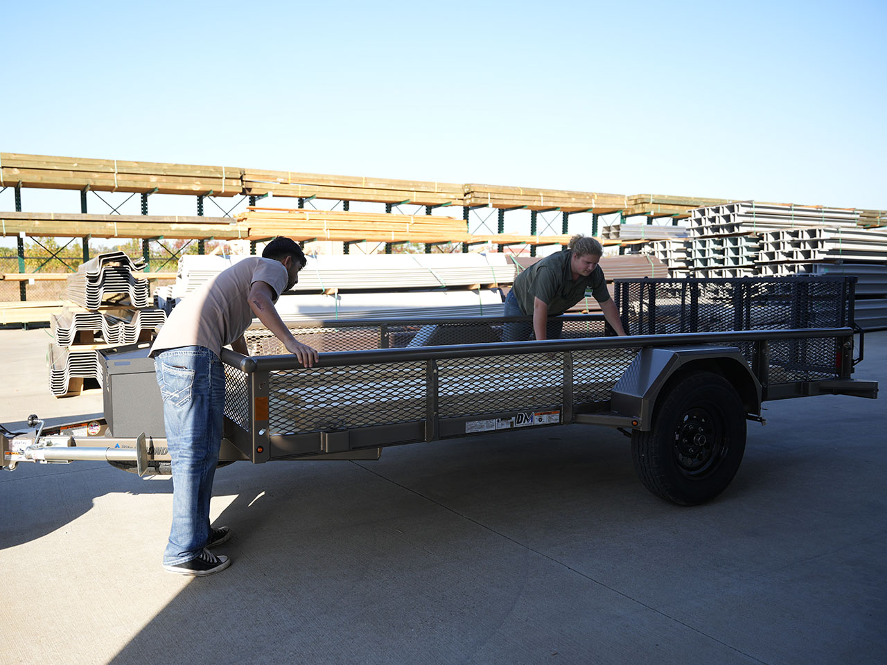 Diamond C 7 x 12 6K Utility Trailer w/Expanded Metal Sides PSA Diamond C Trailer PSA106-L12X83-EMS