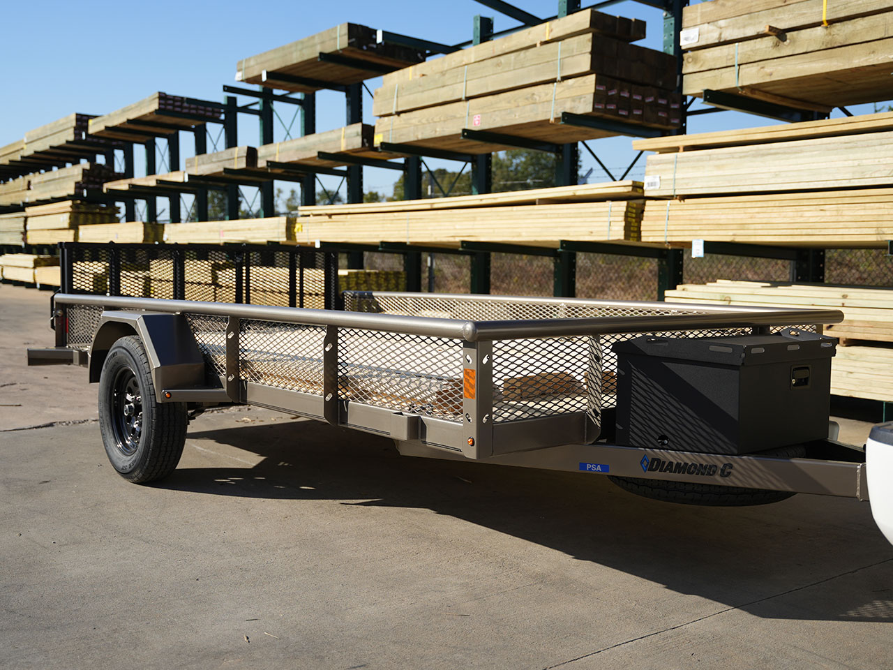 Diamond C 7 x 12 6K Utility Trailer w/Expanded Metal Sides PSA Diamond C Trailer PSA106-L12X83-EMS