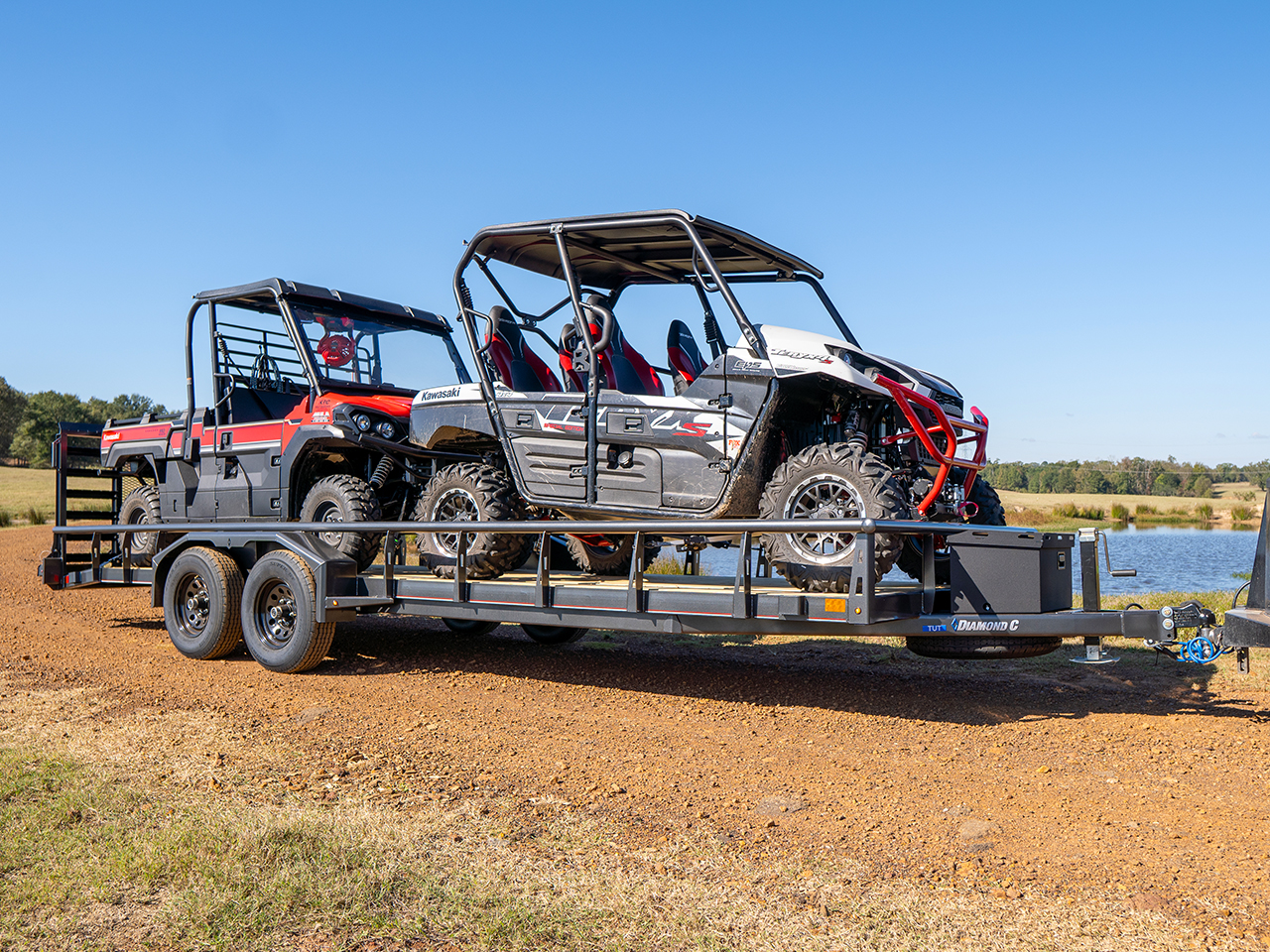 Diamond C 7 x 20 12K Venture Texas Utility Trailer TUT Diamond C Trailer TUT206-L20X83-V