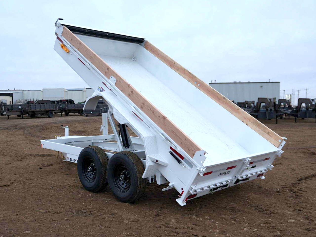 Double A 7x14 14K Low Profile Dump Trailer Excel Series Double A Trailer ELP147-14