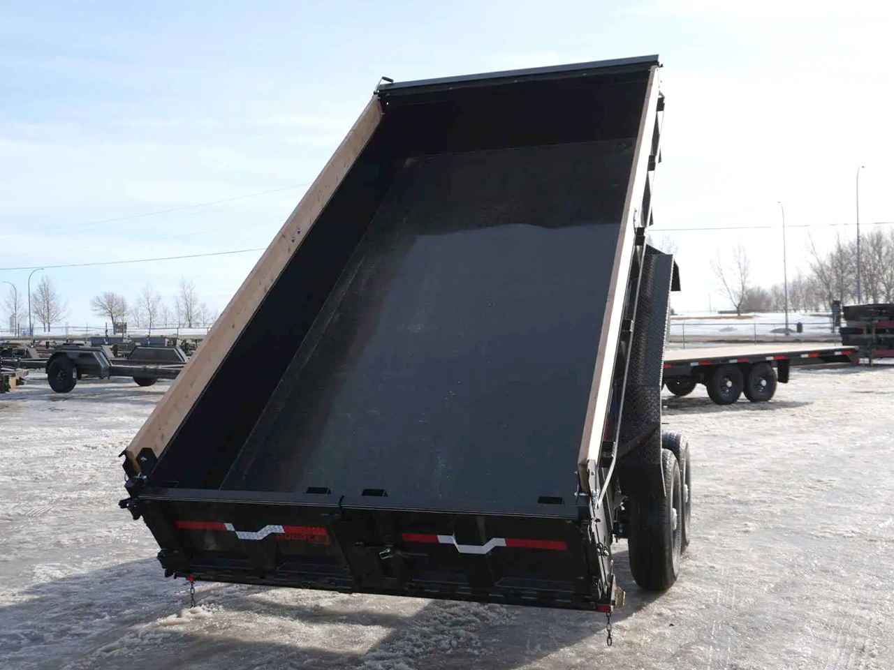 Double A 7x14 14K Low Profile Dump Trailer Double A Trailer LP147-14