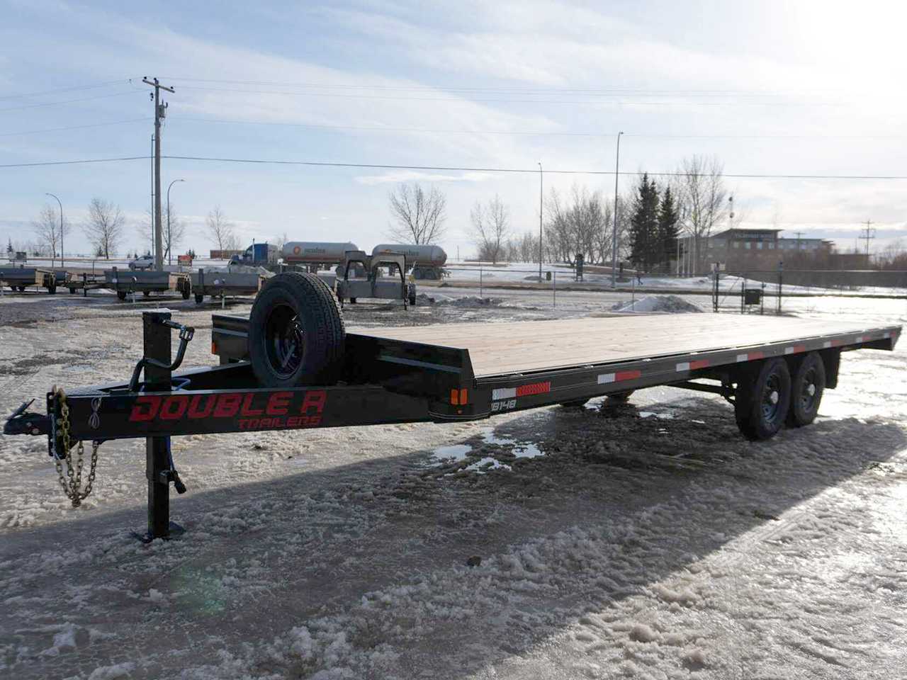 Double A 8.5x24 15.4K Deckover Trailer Double A Trailer HB148-24