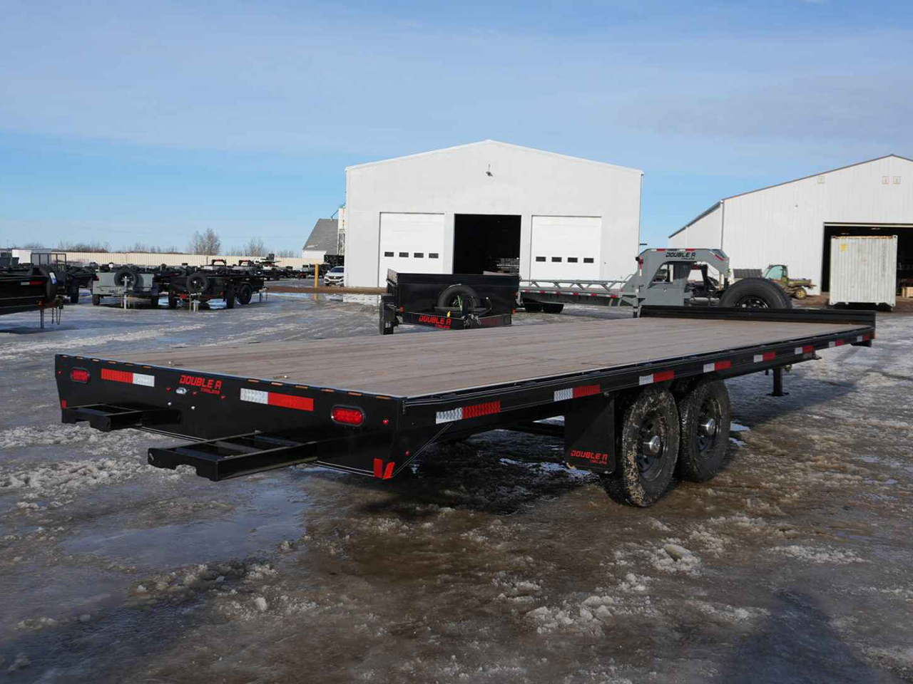 Double A 8.5x24 15.4K Deckover Trailer Double A Trailer HB148-24