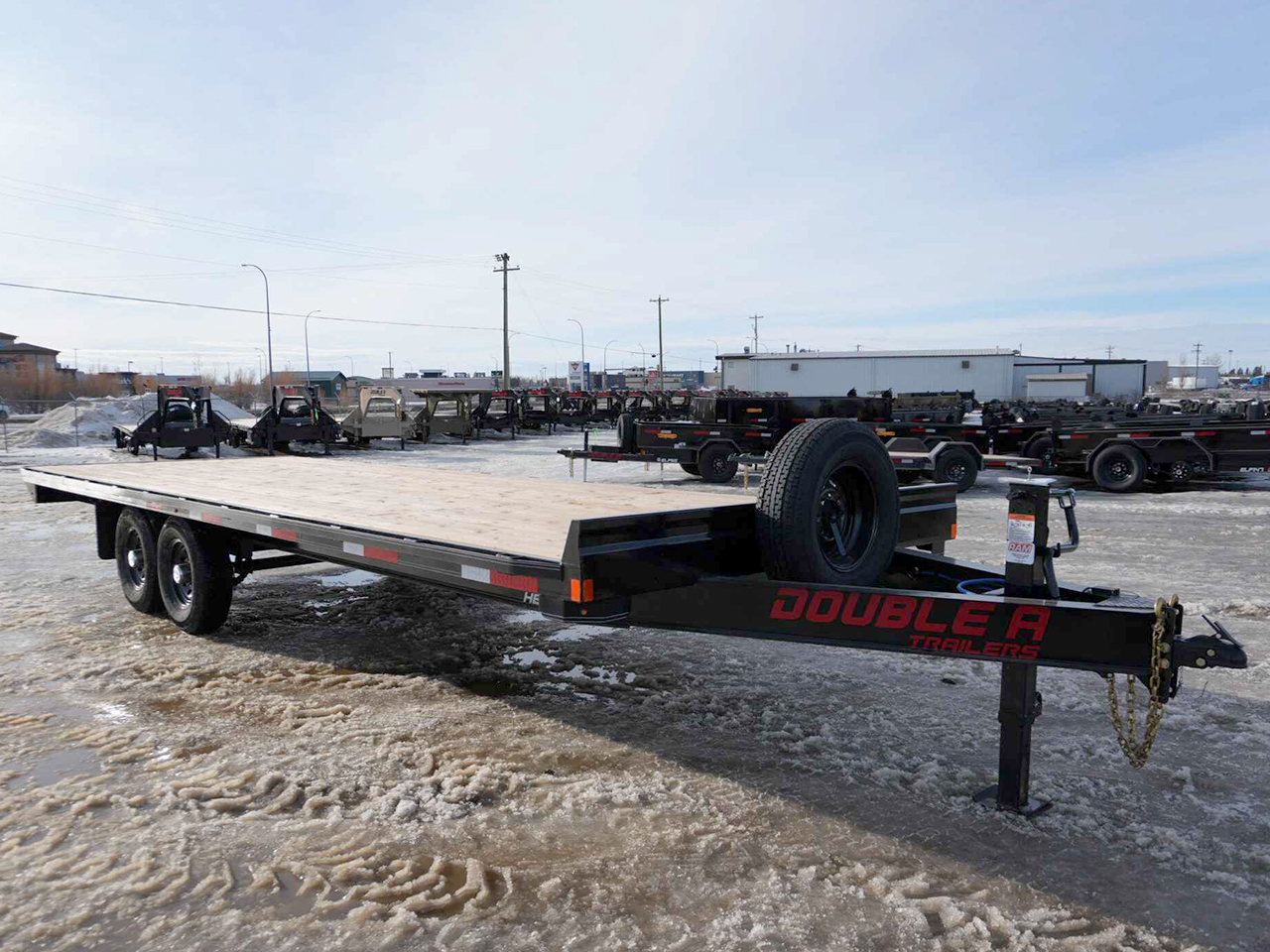 Double A 8.5x24 15.4K Deckover Trailer Double A Trailer HB148-24