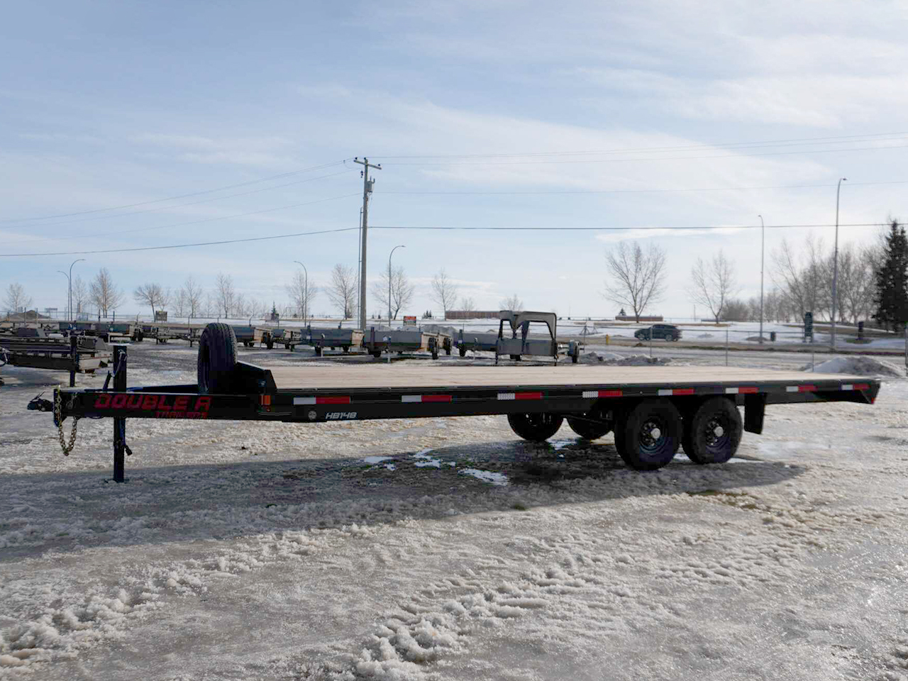 Double A 8.5x24 15.4K Deckover Trailer Double A Trailer HB148-24
