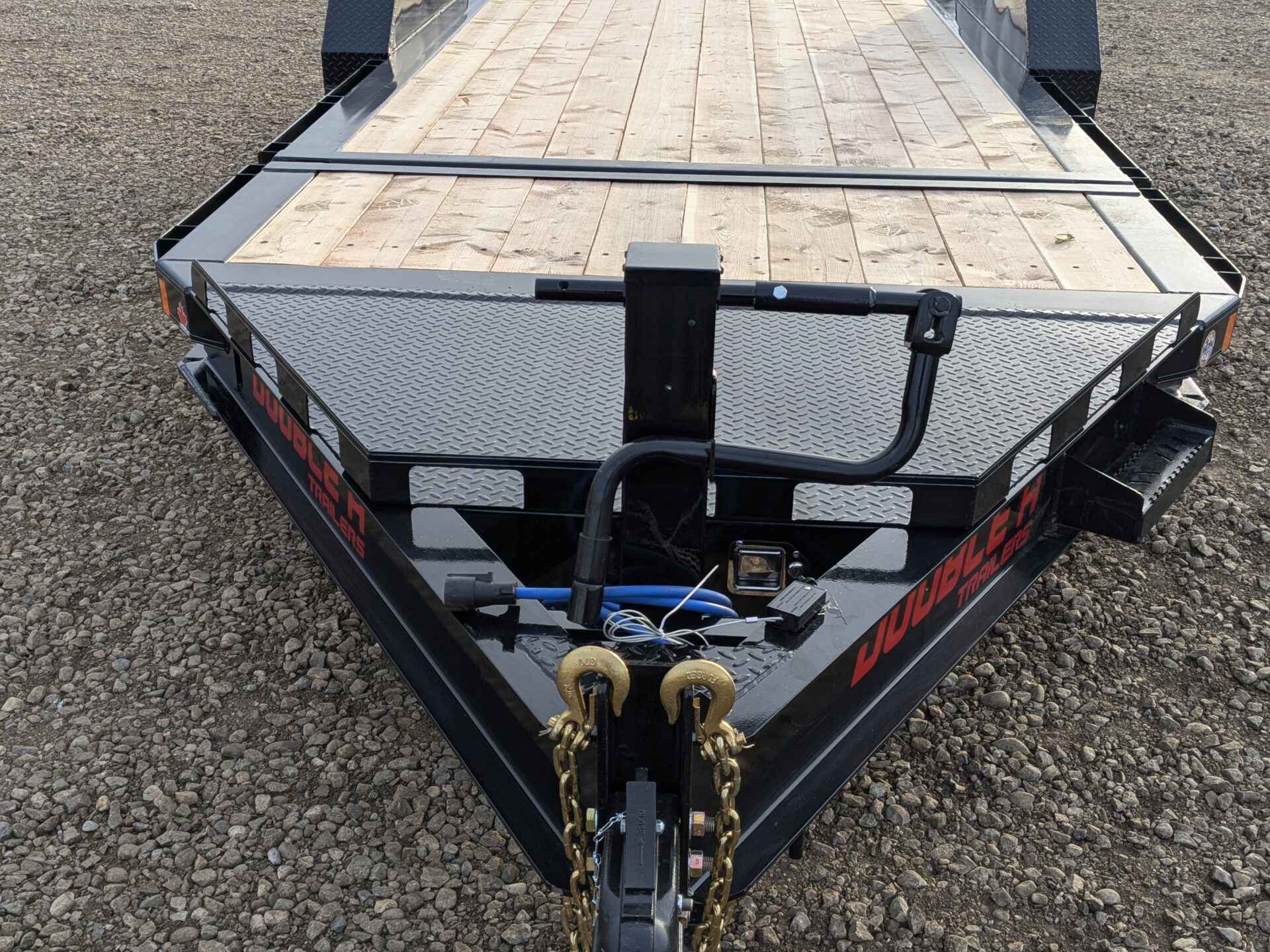 Double A 7x22 15.4K Power 16/6 Split Tilt Equipment Trailer Double A Trailer CT147-22