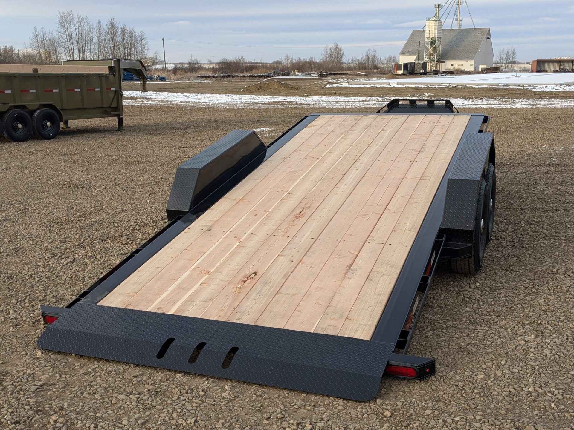 Double A 7x22 15.4K Power 16/6 Split Tilt Equipment Trailer Double A Trailer CT147-22