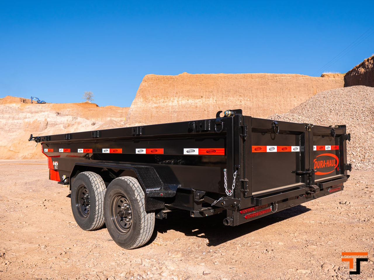 Dura Haul 7x16 14K High Sides Dump Trailer Dura Haul Trailer BP-7X16-DT-HS-SC-7K