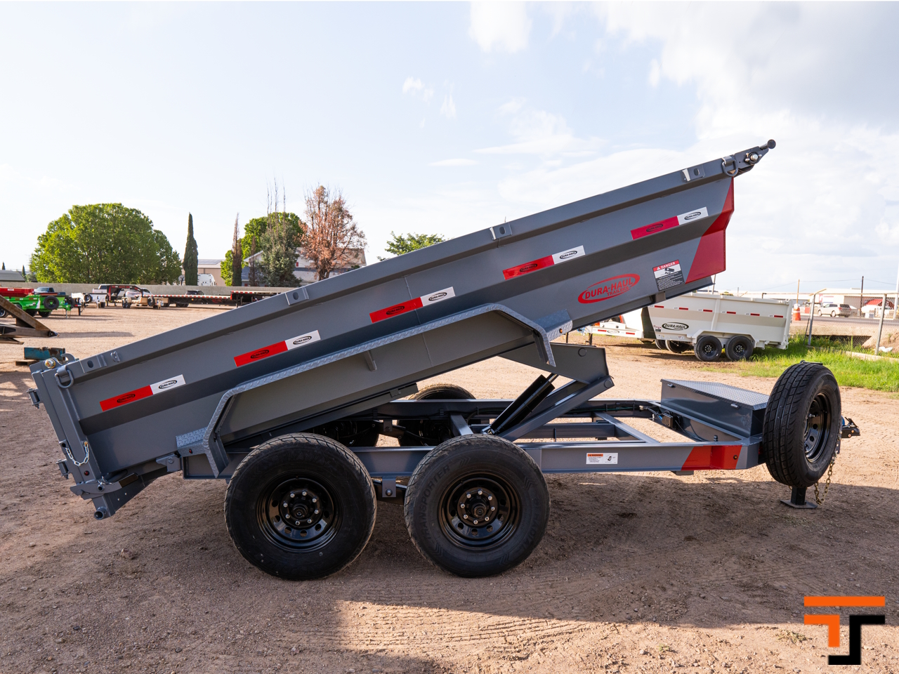 Dura Haul 7x16 14K High Sides Dump Trailer Dura Haul Trailer BP-7X16-DT-HS-SC-7K