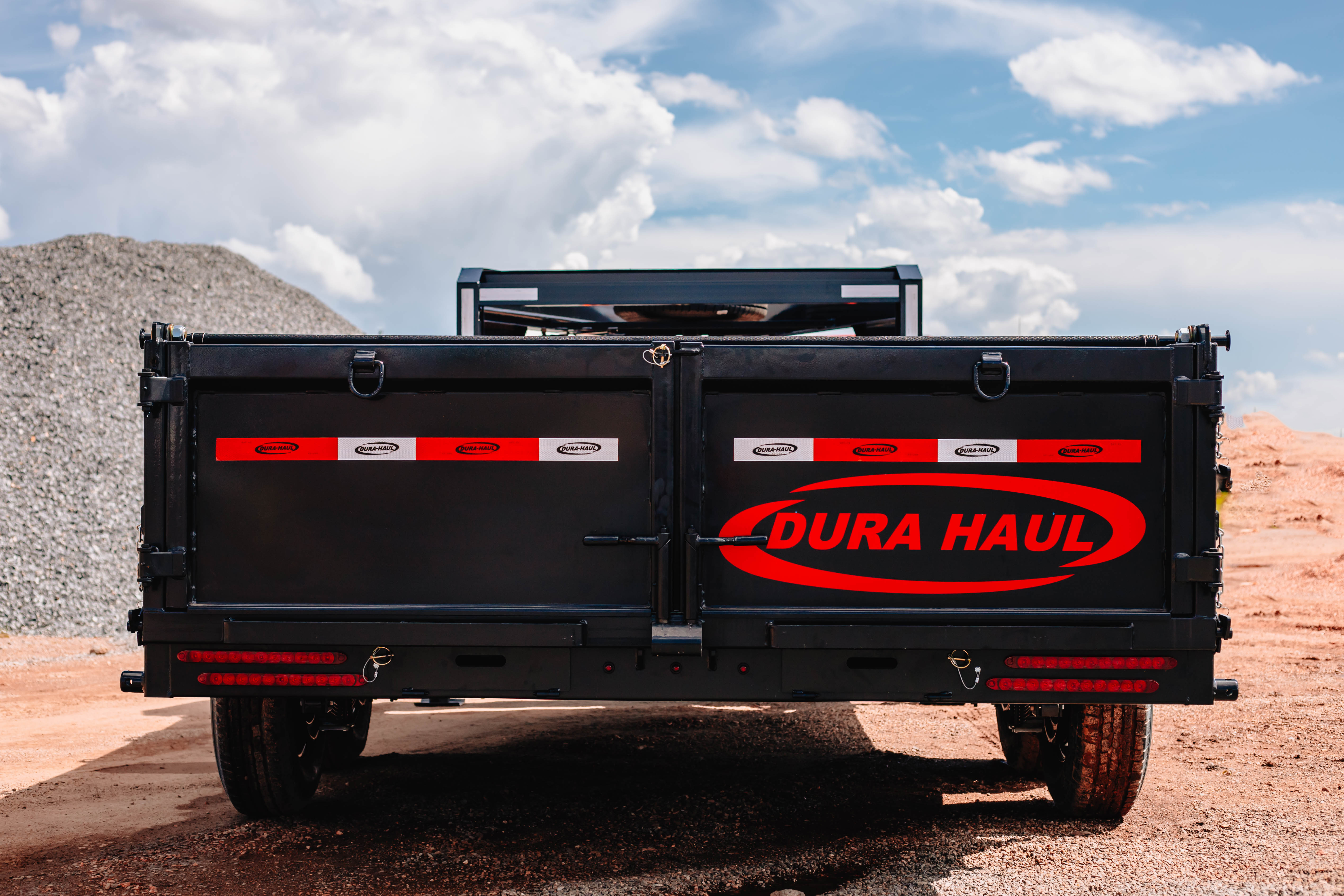 Dura Haul 7x14 14K Gooseneck Dump Trailer Dura Haul Trailer GN-7X14-DT-LS-SC-7K