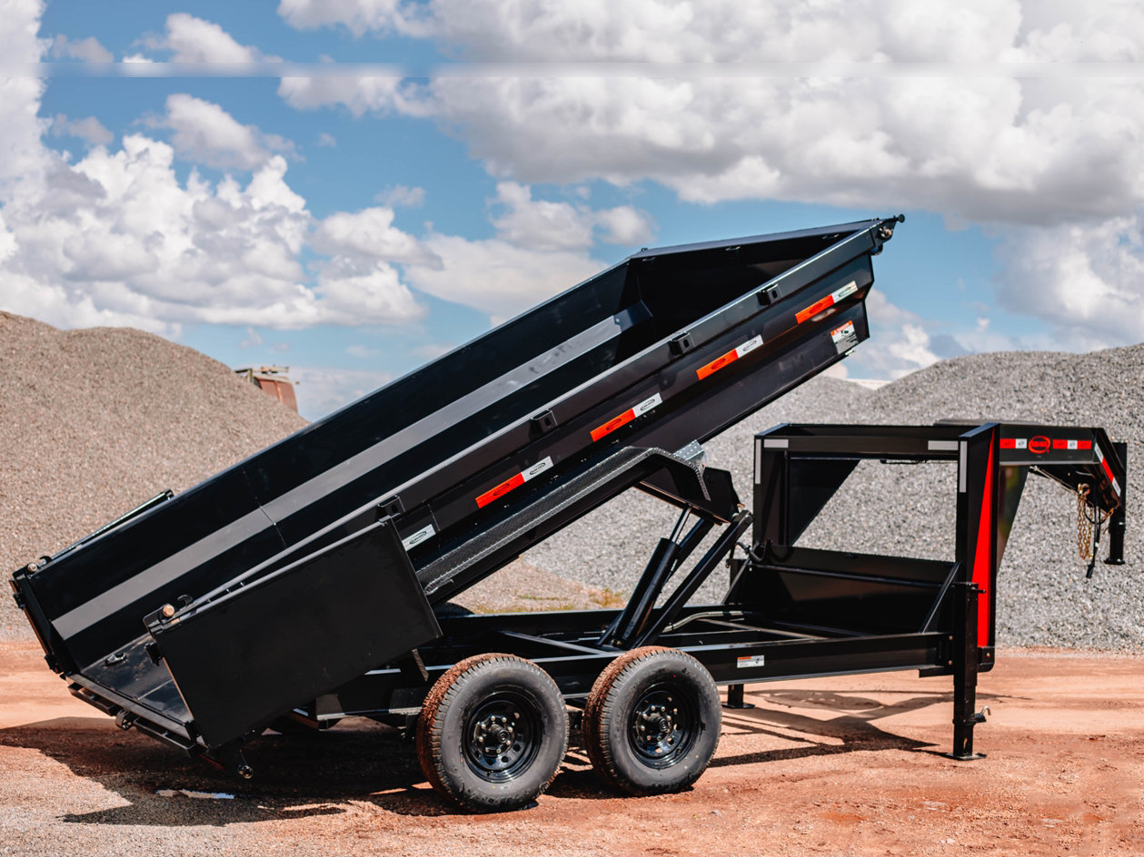 Dura Haul 7x14 16K Gooseneck Dump Trailer Dura Haul Trailer GN-7X14-DT-LS-SC-8K