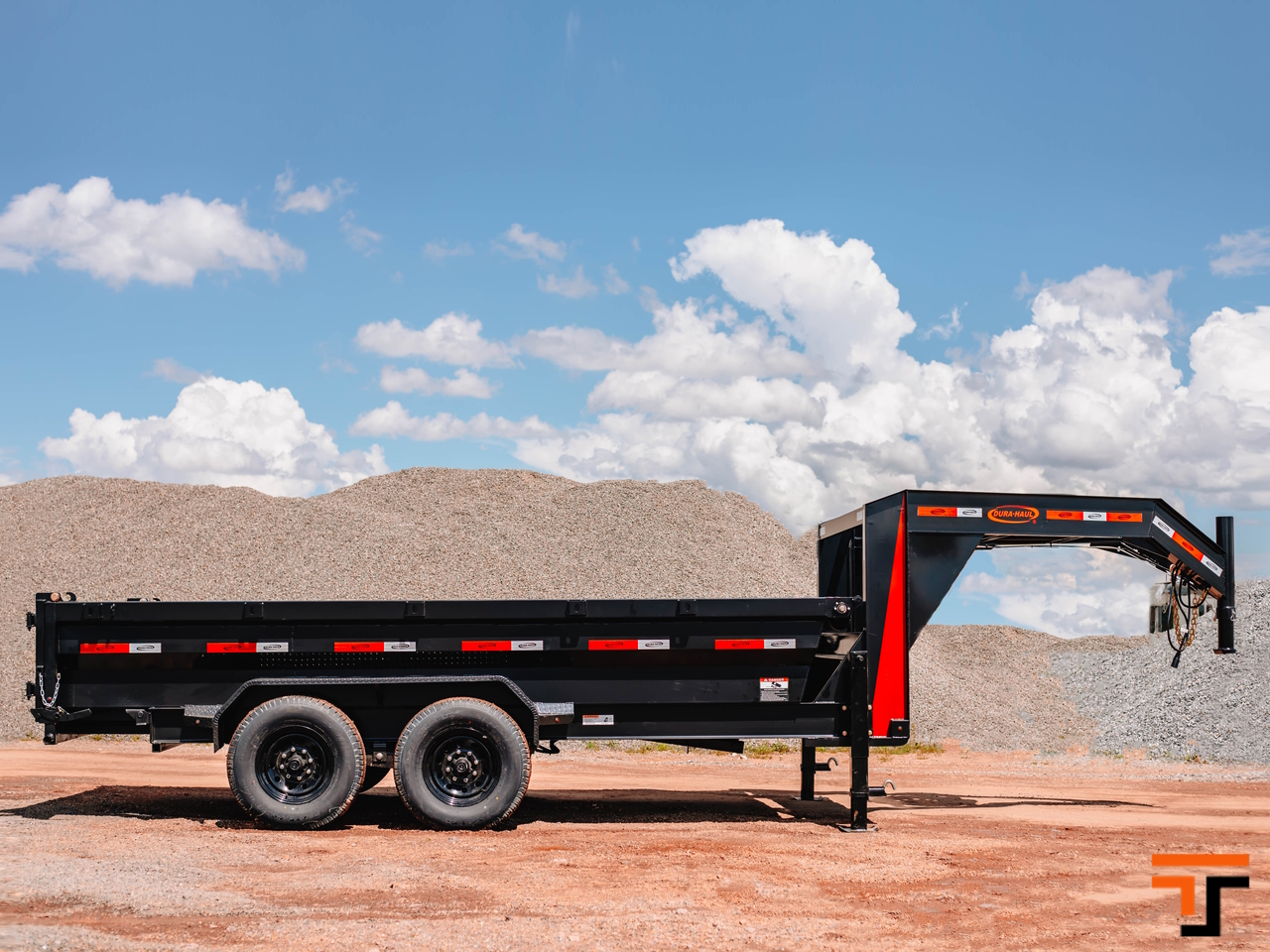 Dura Haul 7x14 16K Gooseneck Dump Trailer Dura Haul Trailer GN-7X14-DT-LS-SC-8K