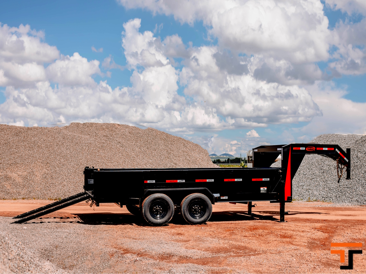 Dura Haul 7x14 16K Gooseneck Dump Trailer Dura Haul Trailer GN-7X14-DT-LS-SC-8K