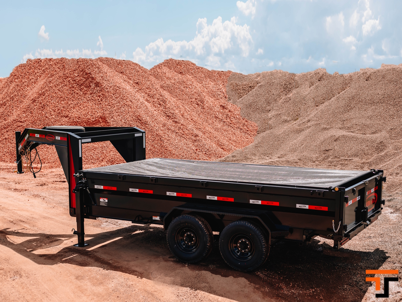 Dura Haul 7x14 16K Gooseneck Dump Trailer Dura Haul Trailer GN-7X14-DT-LS-SC-8K