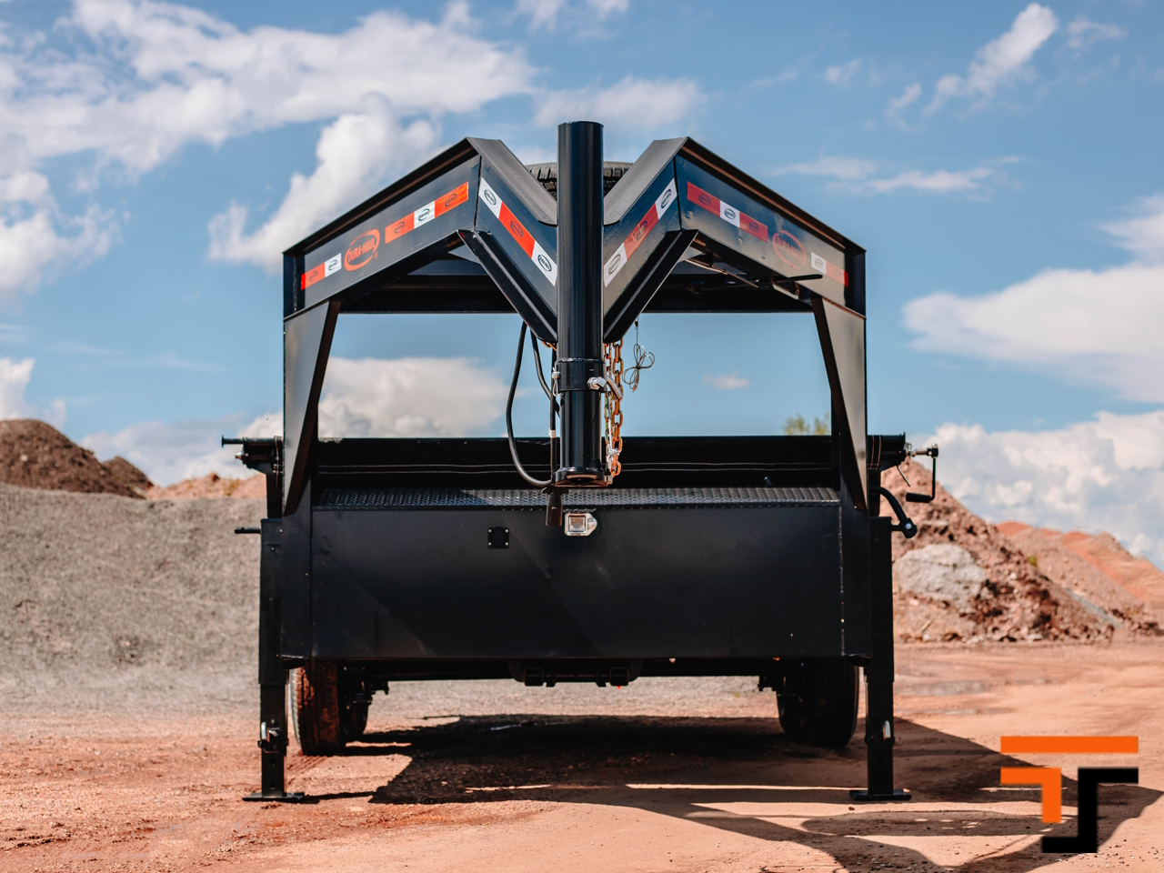 Dura Haul 7x14 16K Gooseneck Dump Trailer Dura Haul Trailer GN-7X14-DT-LS-SC-8K