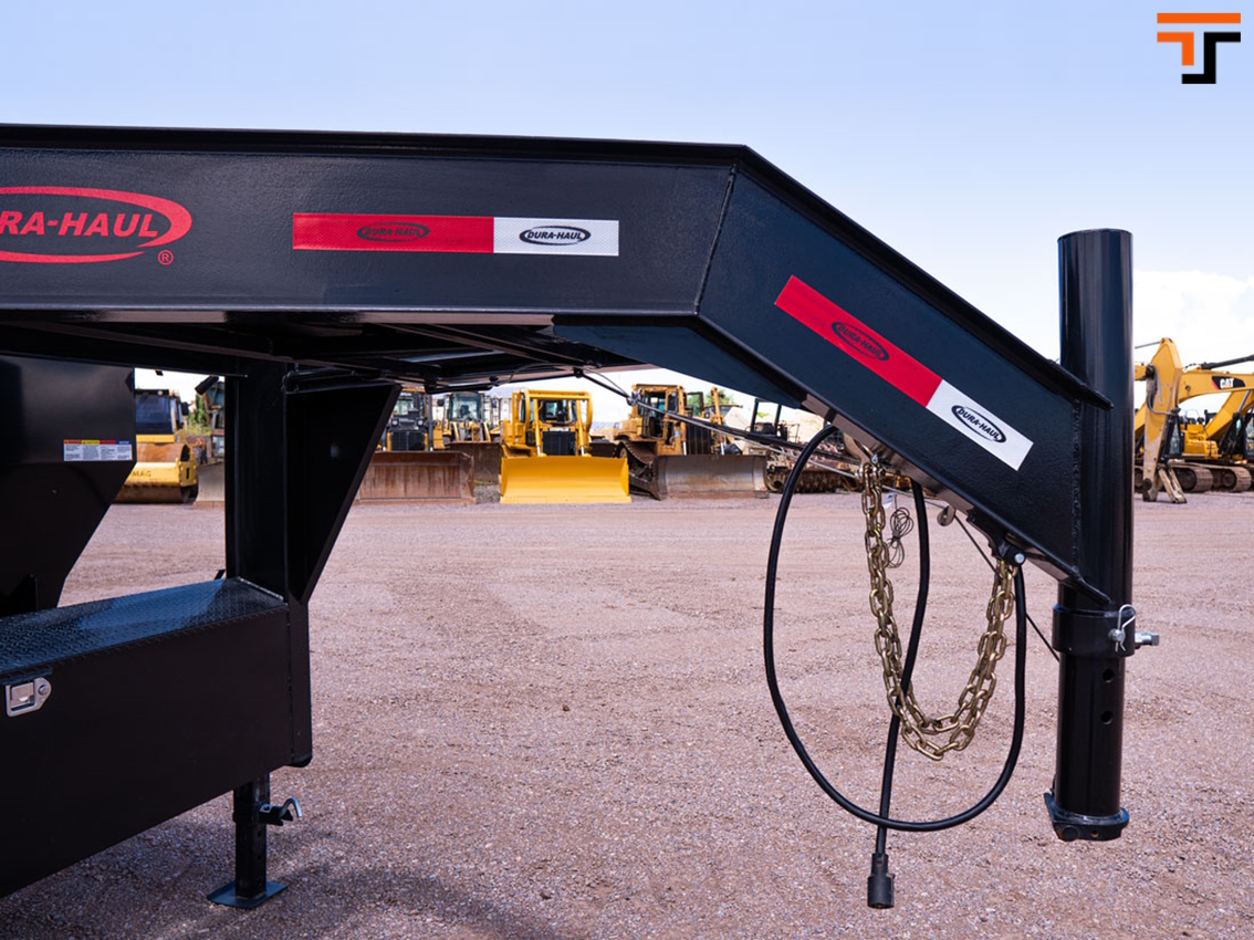 Dura Haul 7 x 14  14K Gooseneck Roll On - Roll Off Dumpster Trailer Dura Haul Trailer GN-7X14-RolAF-HS-SC-7K