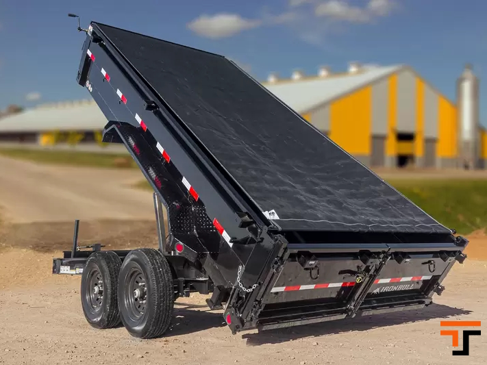 Iron Bull 7x16  14K DWB Dump Trailer - 8" I-Beam - DWB Iron Bull Trailer DWB8316072